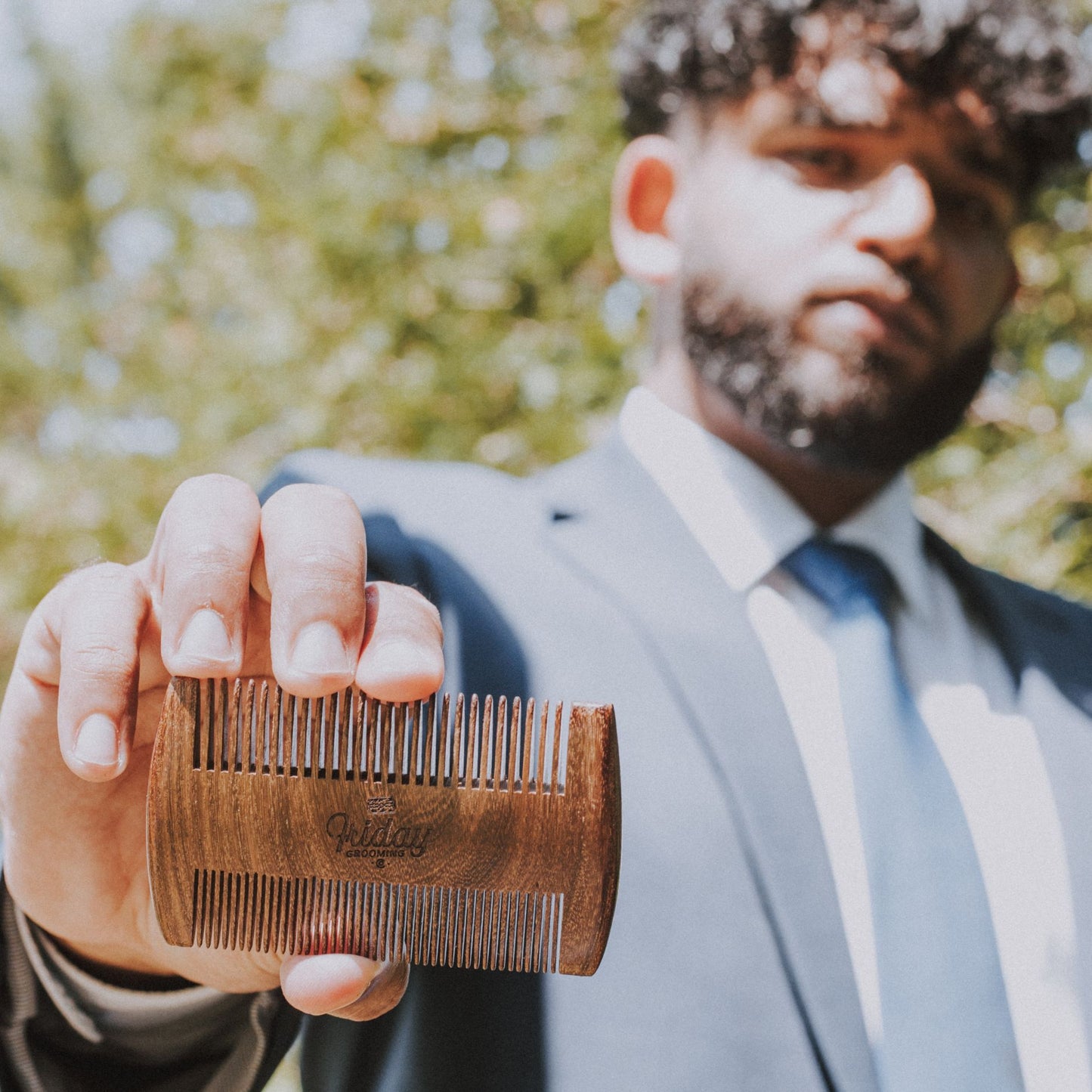 SANDALWOOD BEARD COMB